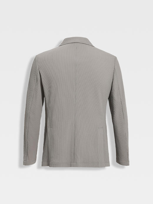 callisto绿调灰色轻薄透气华夫格色织便西 商品图1