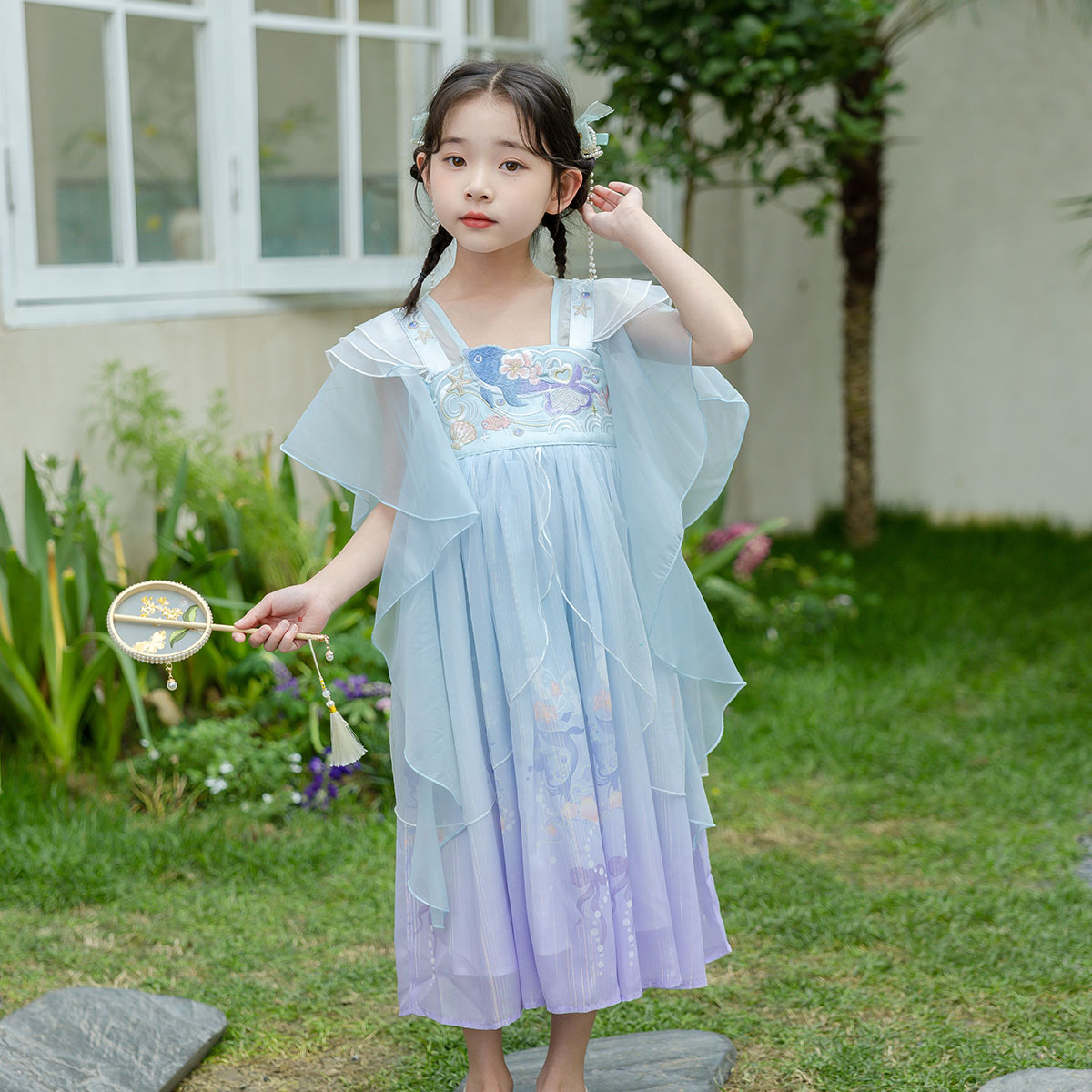 412-童梭织连衣裙