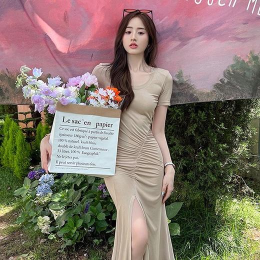 【孤品样衣，不退不换】【人鱼千金】气质高级感修身性感包臀鱼尾连衣裙春夏 商品图2