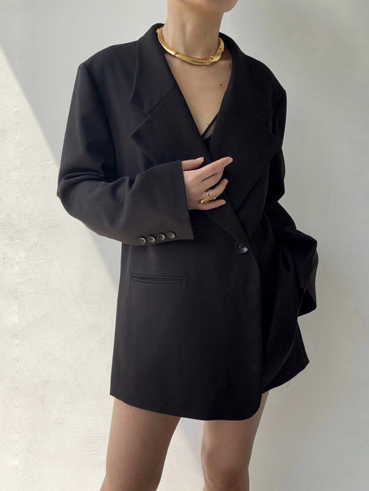 Semplicita｜Z04 西装单侧开衩 [ 黑 ] 商品图0