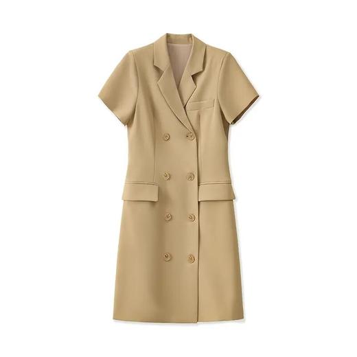 【高货wl】全新升级【铂金会员358/天猫479/差价121】(14320) 洛诗琳时尚气质轻熟风通勤收腰连衣裙高级感职业西装裙 商品图4