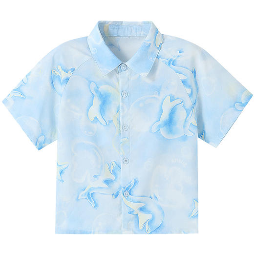 【实体店同款】男童翻领梭织短袖上衣夏季新款安奈儿童装XB521617 商品图6