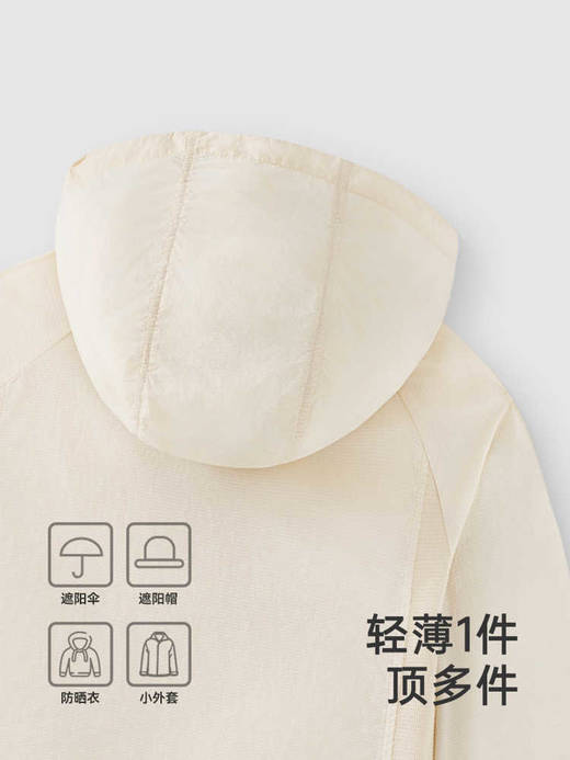 英氏儿童防晒外套夏季长袖薄款皮肤衣UPF50+防晒衫YRWVJ2R035A 商品图2