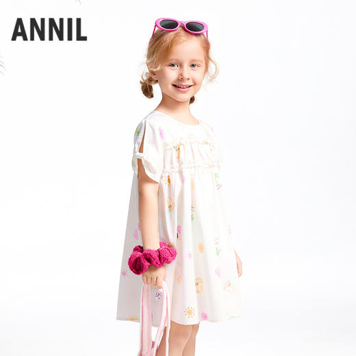 【实体店同款】女童短袖连衣裙夏季新款安奈儿童装XG523656 商品图2