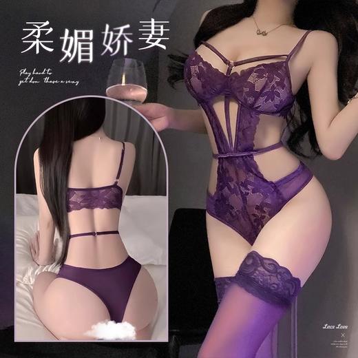 霏慕 花漾蕾丝风可开裆连体衣7036 商品图1