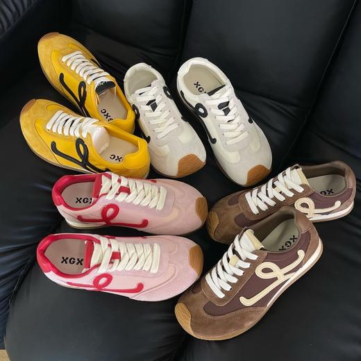 【分销】「XGXC大头撞色阿甘鞋」经典修长版型 显脚瘦神器 小低帮厚底增高 通勤百搭显腿长 商品图0