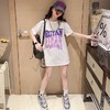 女童220克短袖t恤新款洋气夏季大童宽松夏装儿童中长款半袖上衣潮110-170 商品缩略图5
