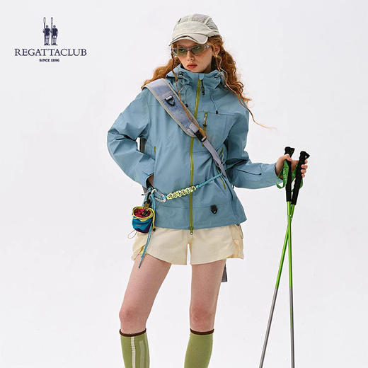 优选丨「春季新款」英国品牌regattaclub赛艇俱乐部情侣户外冲锋外套风衣三防科技双开头拉链透气防风 商品图2