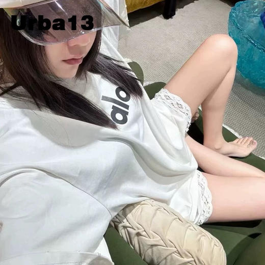 昂跑 夏季松弛感 休闲圆领 水洗磨破 短袖T恤 商品图3