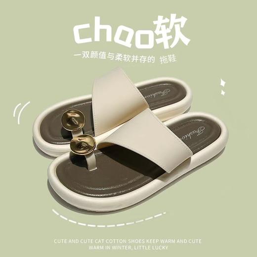 【夏季新款❗️罗马风百搭凉拖鞋】优选材质，舒适柔软不磨脚！套趾女款沙滩休闲平底软底外穿潮 商品图4