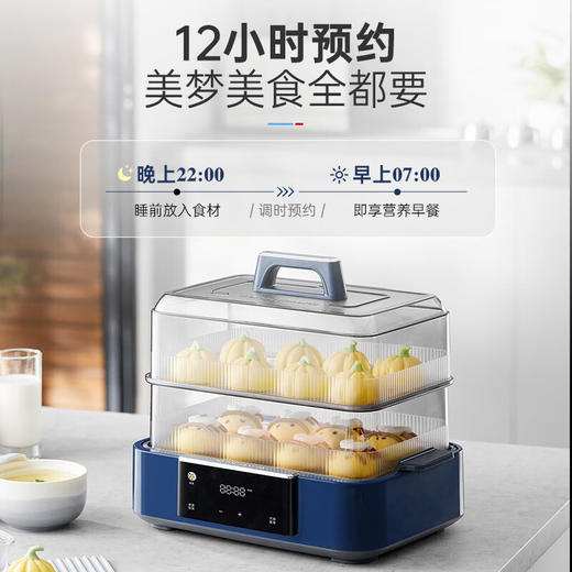 Morphy Richards摩飞极速蒸锅MR1158 白色/蓝色 商品图0