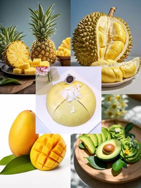 鲜果四拼千层（6寸）▸ 下单30分钟后不可退换哦