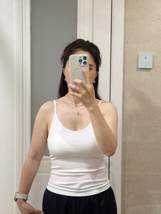 S8220 带胸垫｜蚕丝柔软型养护吊带一体式吊带背心 商品图5