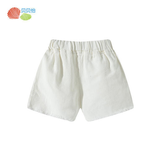 贝贝怡【甜心草莓刺绣】夏季新款女童轻薄柔软牛仔短裤时尚清爽休闲短裤ZB2EK037 商品图4