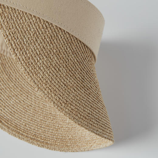 ROMI STUDIO【高品质】纯色百搭户外遮脸休闲编织遮阳帽 S3419 商品图4