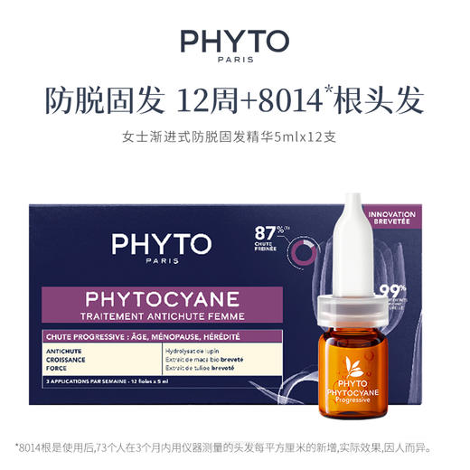 【于小戈】PHYTO发朵女士固发防脱发精华12x5ml  商品图0