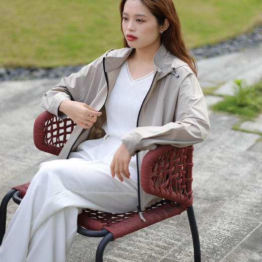 洛诗琳42327春夏新款舒适轻户外宽松休闲短款外套392 商品图1