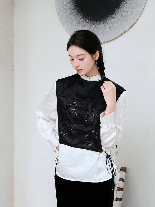 盛唐牡丹| 竹苞松茂手工串珠背心 商品图3