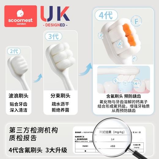 科巢儿童软毛牙刷宝宝0-1-2-3到6一12岁半以上牙膏婴儿换牙期乳牙小孩 商品图1