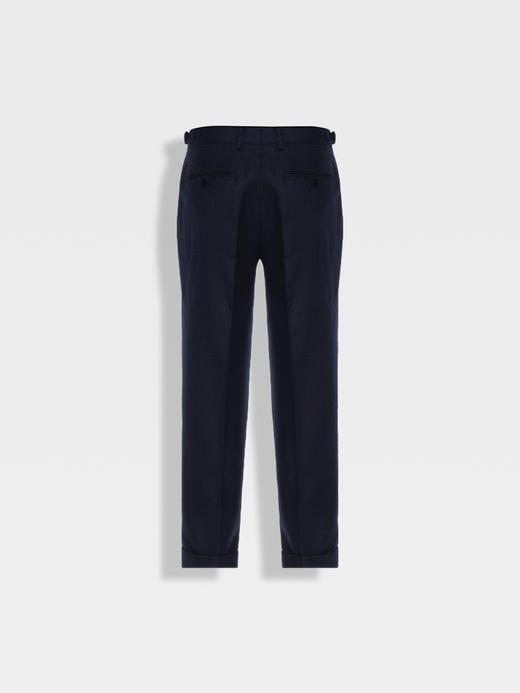 callisto藏青色绵羊毛九分西裤 商品图1