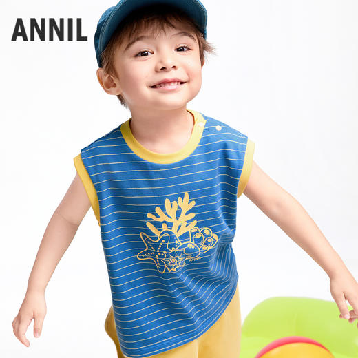 【实体店同款】男童背心针织套装夏季新款安奈儿童装XB522619 商品图1