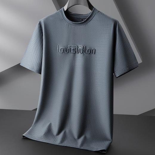 【冰丝】【DPF】大依优型大码短袖T恤运动休闲半袖衫加肥大码夏季薄款上衣宽松男士胖子 商品图2