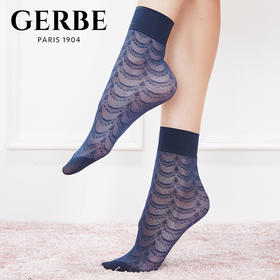 Gerbe格伯 100%法国进口女士短袜 女丝袜 GQFES 44d