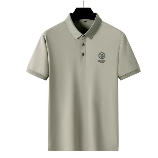 【冰丝弹力】【DWD】大依优型大码男装短袖POLO衫冰感透气加肥加大大号半袖上衣男士 商品图4