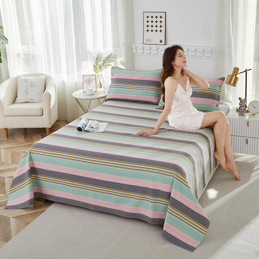 恒源祥色织老粗布凉席三件套 HYX270TJ 商品图3