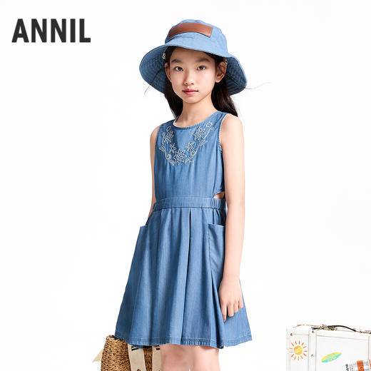 【实体店同款】女童无袖连衣裙夏季新款安奈儿童装AG523619 商品图1
