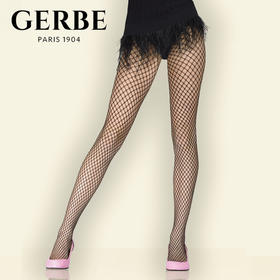 Gerbe格伯 100%法国进口女士连裤袜 时尚网眼女丝袜性感女袜GCIBI