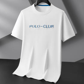 【棉质】【DPF】大依优型大码短袖T恤圆领时尚绣花加肥加大半袖夏季打底衫肥佬宽松休闲上衣男士胖子