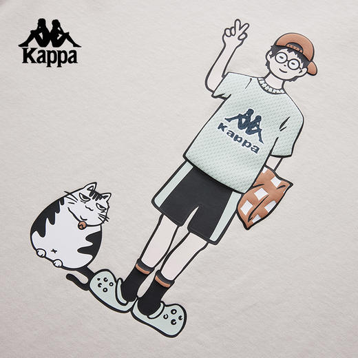 Kappa卡帕背靠背夏2025新款情侣运动短袖透气t恤休闲亲肤半袖上衣K0FW2TD46
 商品图3
