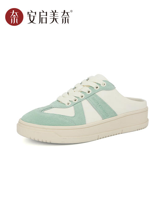 ARCHCONTACT安启美奈气垫云休闲多彩德训厚底半包拖鞋53030 商品图3