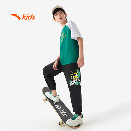 安踏儿童针织运动长裤男大童潮流系列潮流男针织运动长裤352528711 商品图2