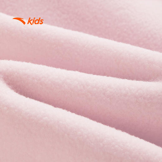 安踏儿童女小童加绒外套红色衣服2025防水防风保暖外套362519606N 商品图8