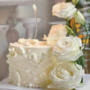 『洁白无瑕』浪漫桔梗鲜花女士生日蛋糕 商品缩略图0