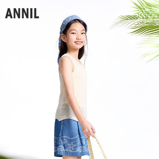 【实体店同款】女童针织背心夏季新款安奈儿童装AG522668 商品图1