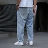 【DDJ】大依优型大码潮款直筒牛仔裤九分裤男舒适休闲简约百搭加肥加大男装 商品缩略图4