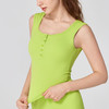 跃牌【海听系列】NULS新款方领带胸垫运动背心吊带纽扣设计感显瘦瑜伽服上衣XC67 商品缩略图2