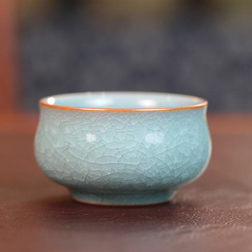 【龙泉青瓷】叶小春冰裂圆融杯 商品图0