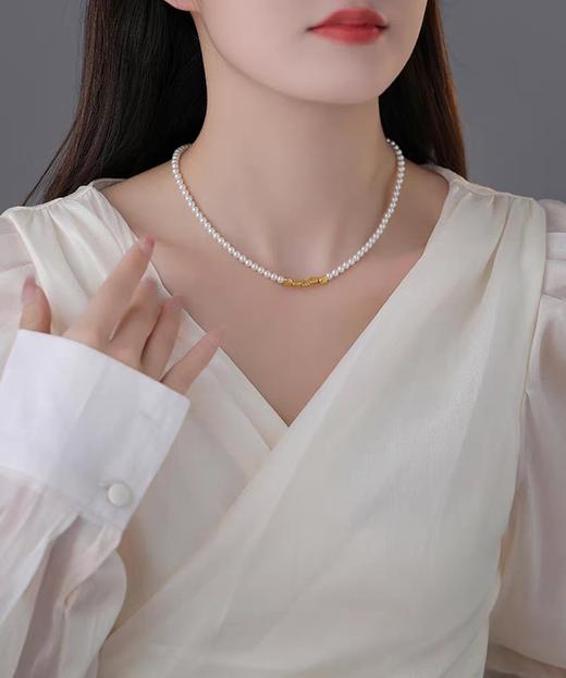 进口施华洛珍珠转运小米珠项链 商品图9