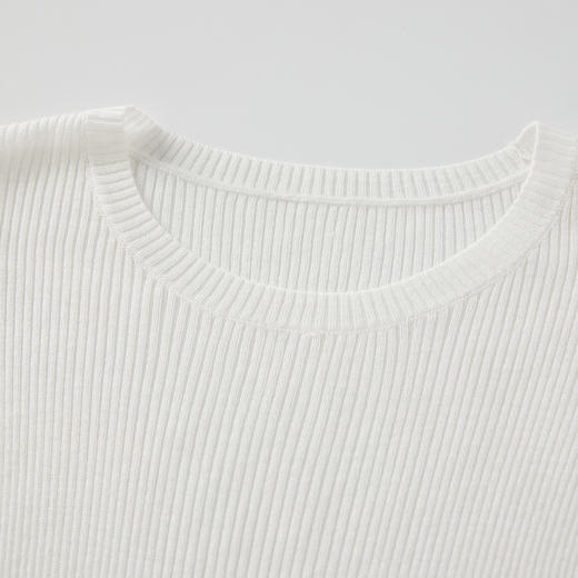 ROMI STUDIO【luxy系列】心头爱短袖针织上衣 内搭要配浅色 ME060 商品图3