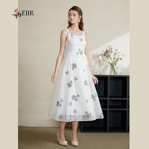 司歌刺绣蕾丝连衣裙吊带时尚中长裙A911053x 商品图4