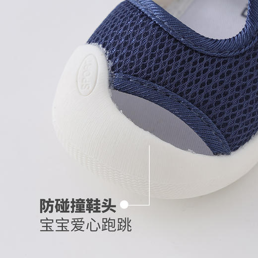 贝贝怡2025夏季新款男女宝宝凉鞋魔术贴网眼透气学步鞋休闲包头凉鞋ZB2EX008 商品图5