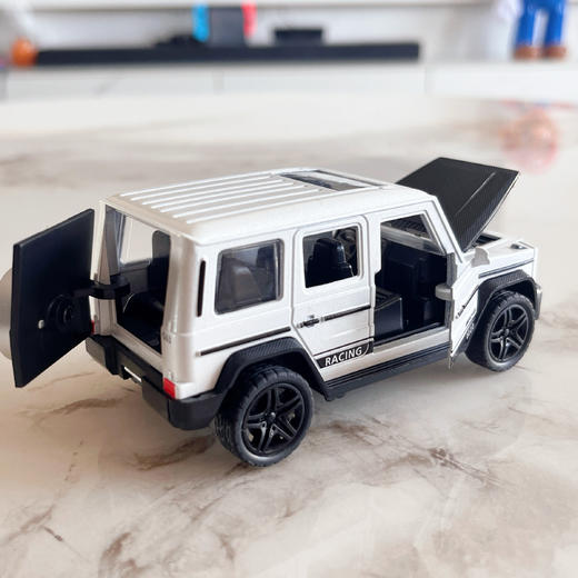 可开门回力行驶灯光音乐合金车 商品图5