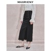 MAXRIENY2024复古浪漫感开叉蕾丝缎面半裙约会小裙子包臀半身裙(货号:MF85SK757) 商品缩略图2