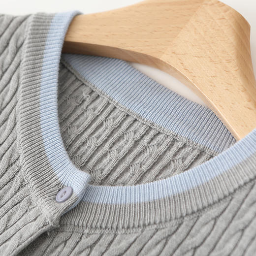 纤束马精纺羊毛扭花刺绣短袖 YYY-2507 商品图5