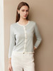 【撞色针织开衫】25年春夏新品女士棉质圆领针织开衫小外套 商品缩略图1