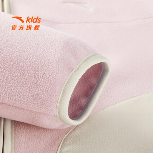 安踏儿童外套女大童粒暖绒冬季加绒保暖摇粒针织摇粒绒外套362516715 商品图3